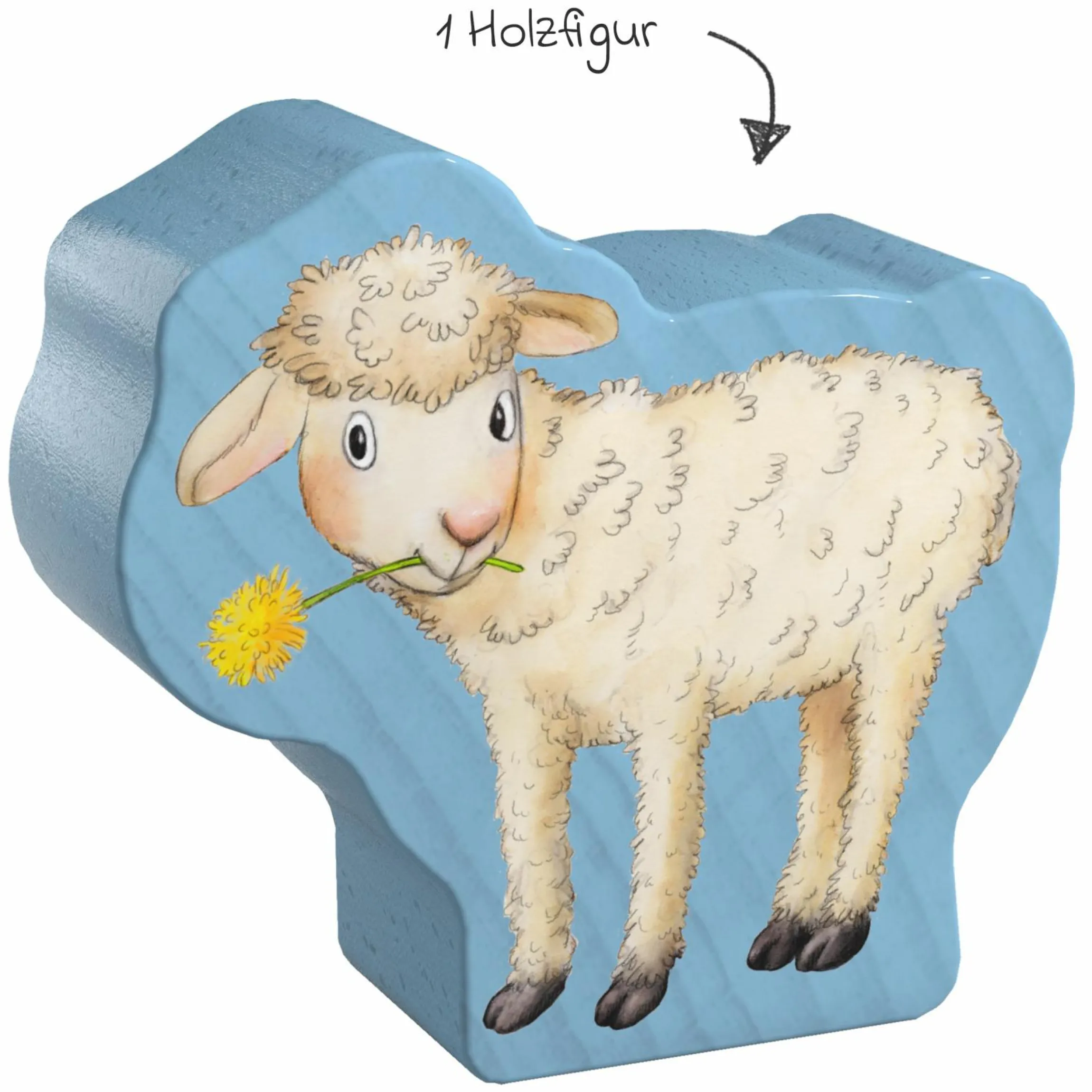 6 erste Puzzles - Tierkinder mit Spielfigur - 19 Teile