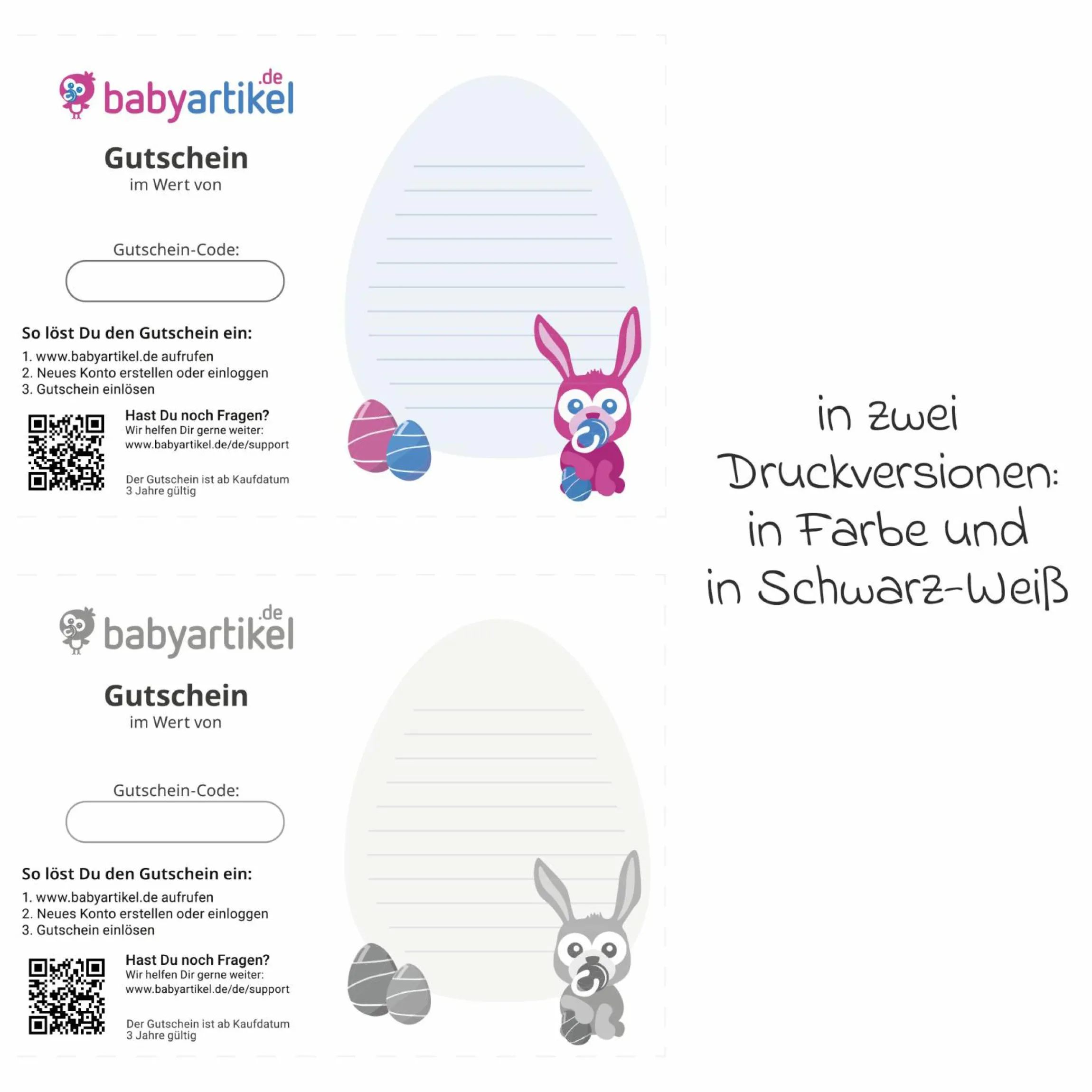 10 Euro Geschenkgutschein - Ostern