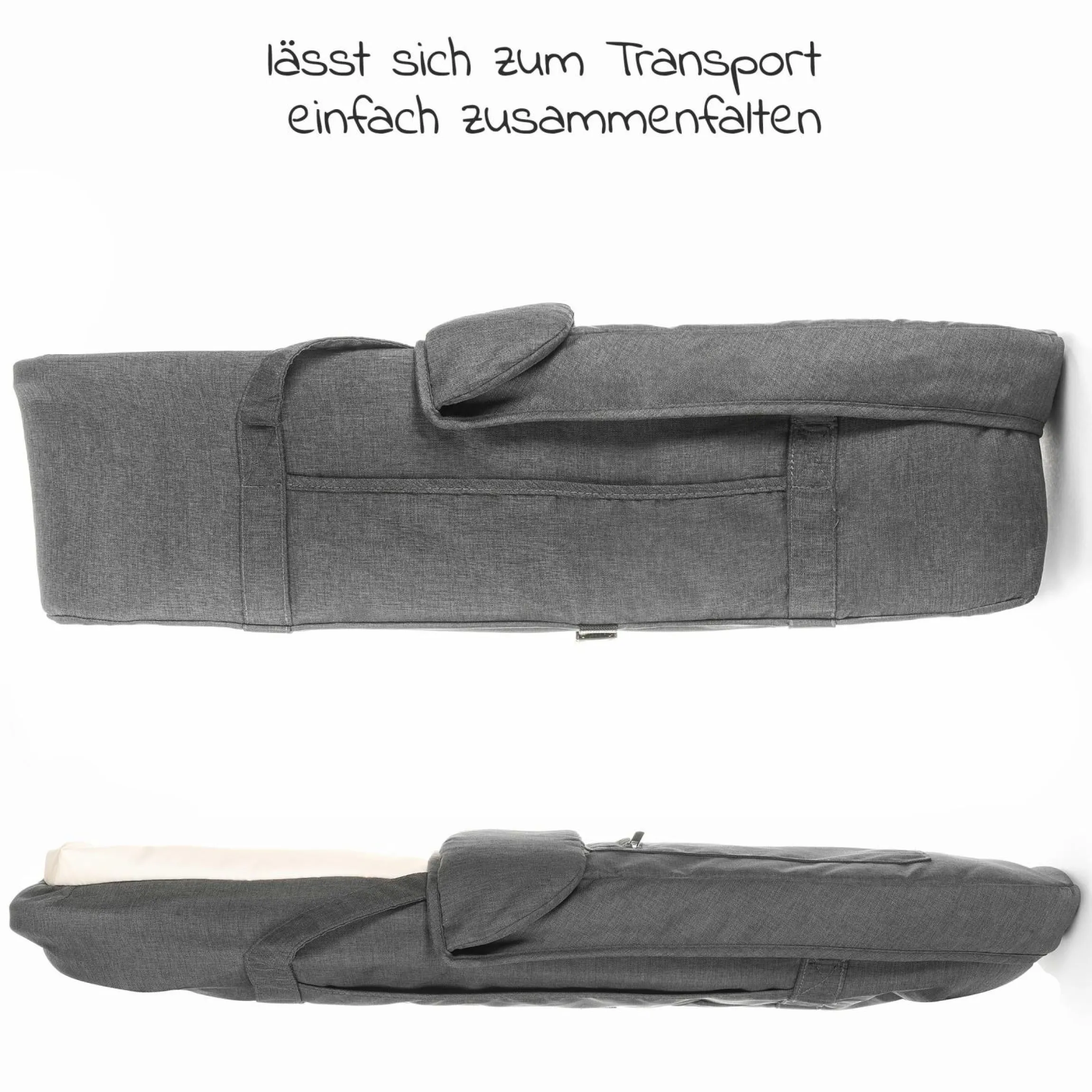 3 in 1 Babywanne Exklusiv - Linen Dark Grey