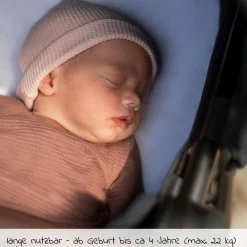 2 -in- 1 Kombi-Kinderwagen Zelia³ wendbarer Sitz & Wanne in einem, verstellbarer Schieber, 22 kg - Essential Black - Kollektion 2025