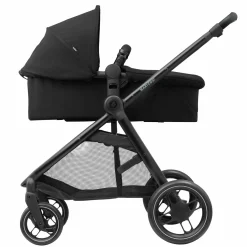 2 -in- 1 Kombi-Kinderwagen Zelia³ wendbarer Sitz & Wanne in einem, verstellbarer Schieber, 22 kg - Essential Black - Kollektion 2025