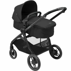 2 -in- 1 Kombi-Kinderwagen Zelia³ wendbarer Sitz & Wanne in einem, verstellbarer Schieber, 22 kg - Essential Black - Kollektion 2025