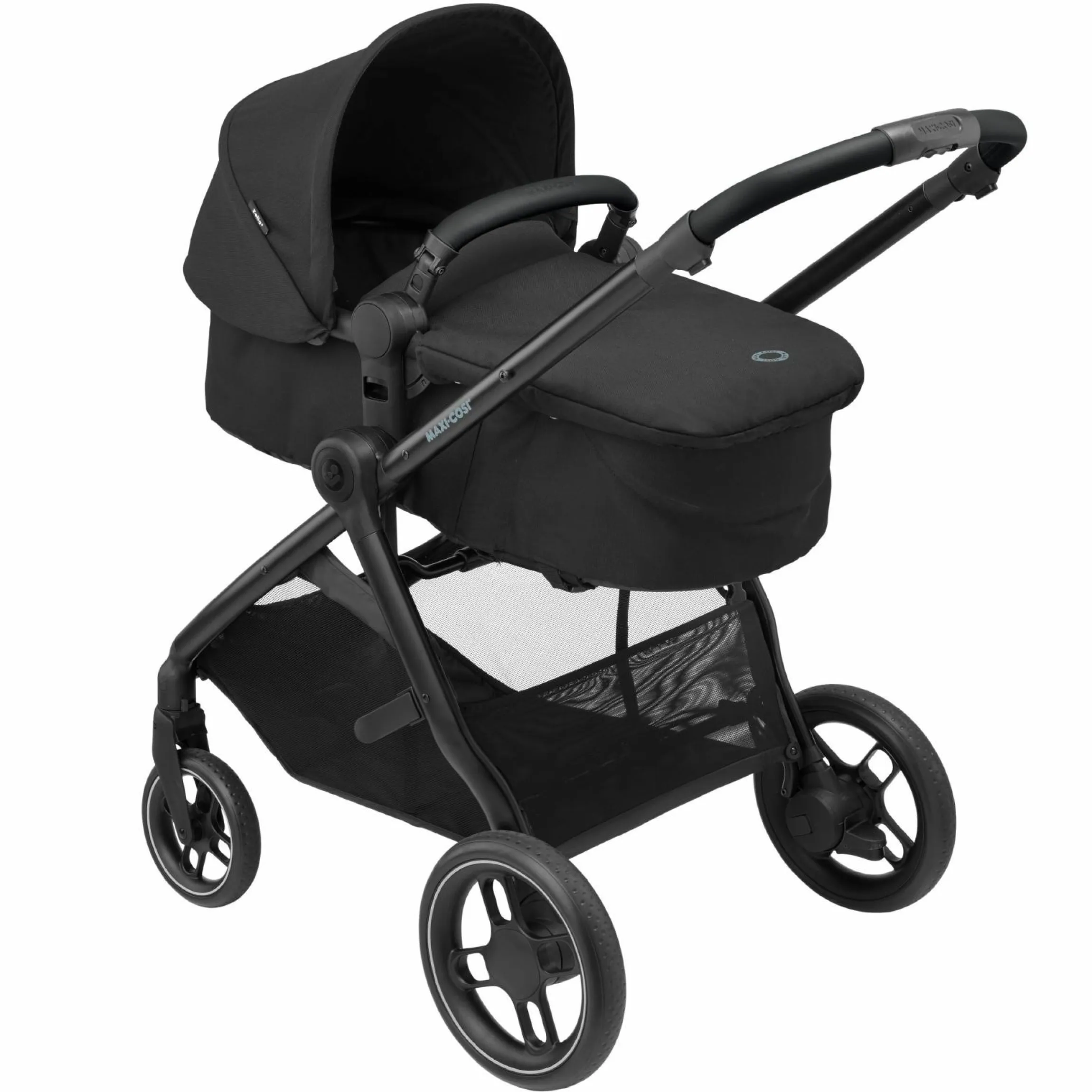 2 -in- 1 Kombi-Kinderwagen Zelia³ wendbarer Sitz & Wanne in einem, verstellbarer Schieber, 22 kg - Essential Black - Kollektion 2025