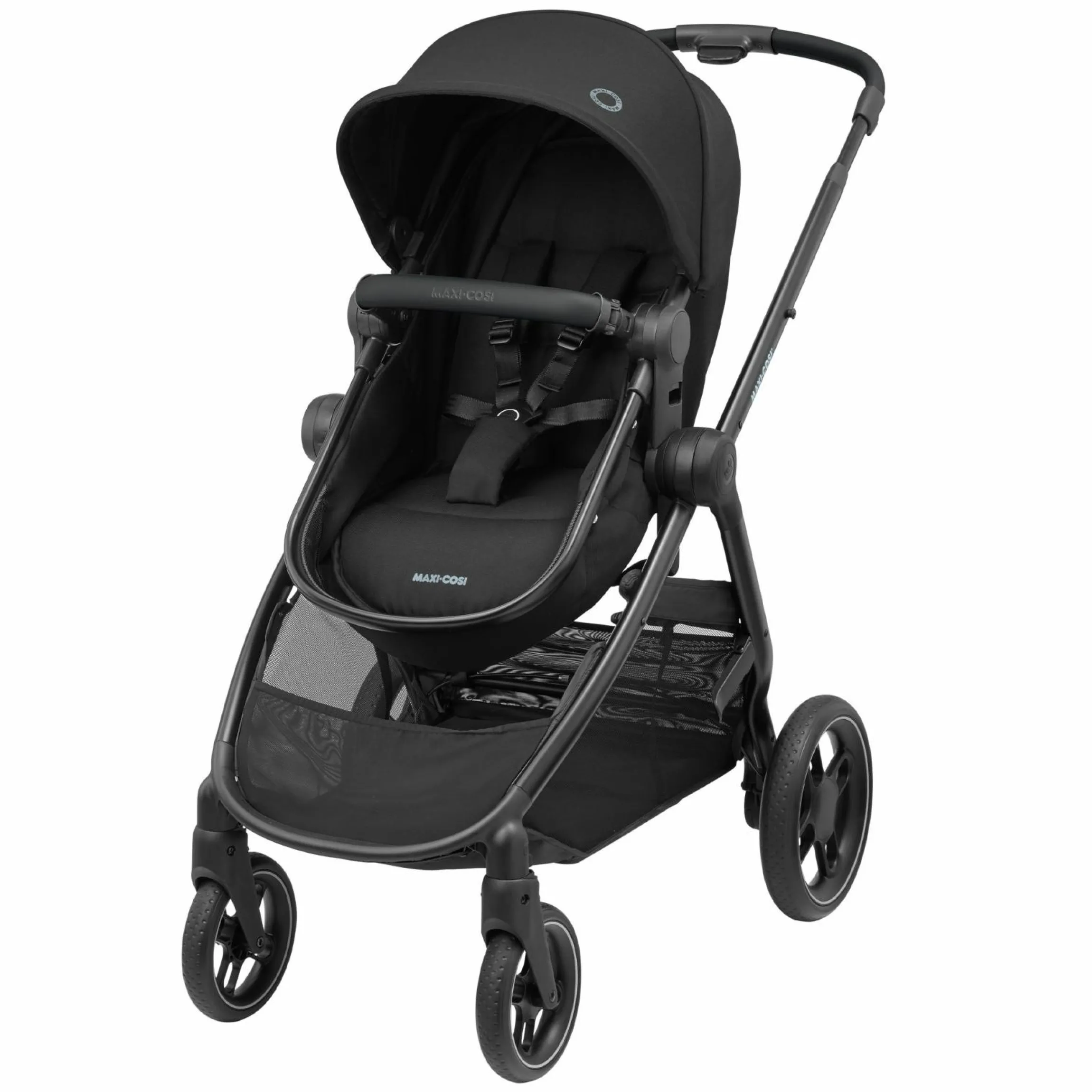 2 -in- 1 Kombi-Kinderwagen Zelia³ wendbarer Sitz & Wanne in einem, verstellbarer Schieber, 22 kg - Essential Black - Kollektion 2025