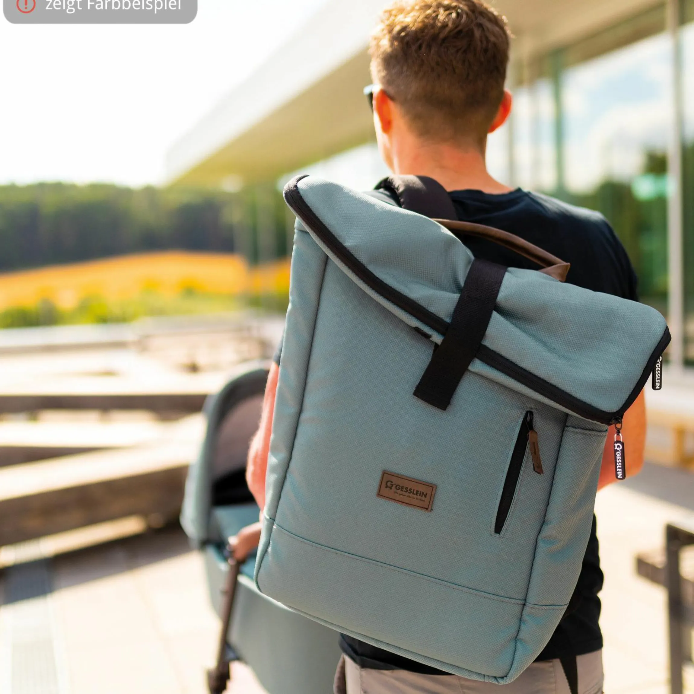 2 in 1 Wickelrucksack & Wickeltasche N°6 mit Wickelunterlage und vielen Fächern - Schokobraun - Kollektion 2024
