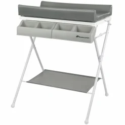2- in-1 Badewanne & Wickeltisch Baltic mit Staufächer - Gray Mist - Kollektion 2025