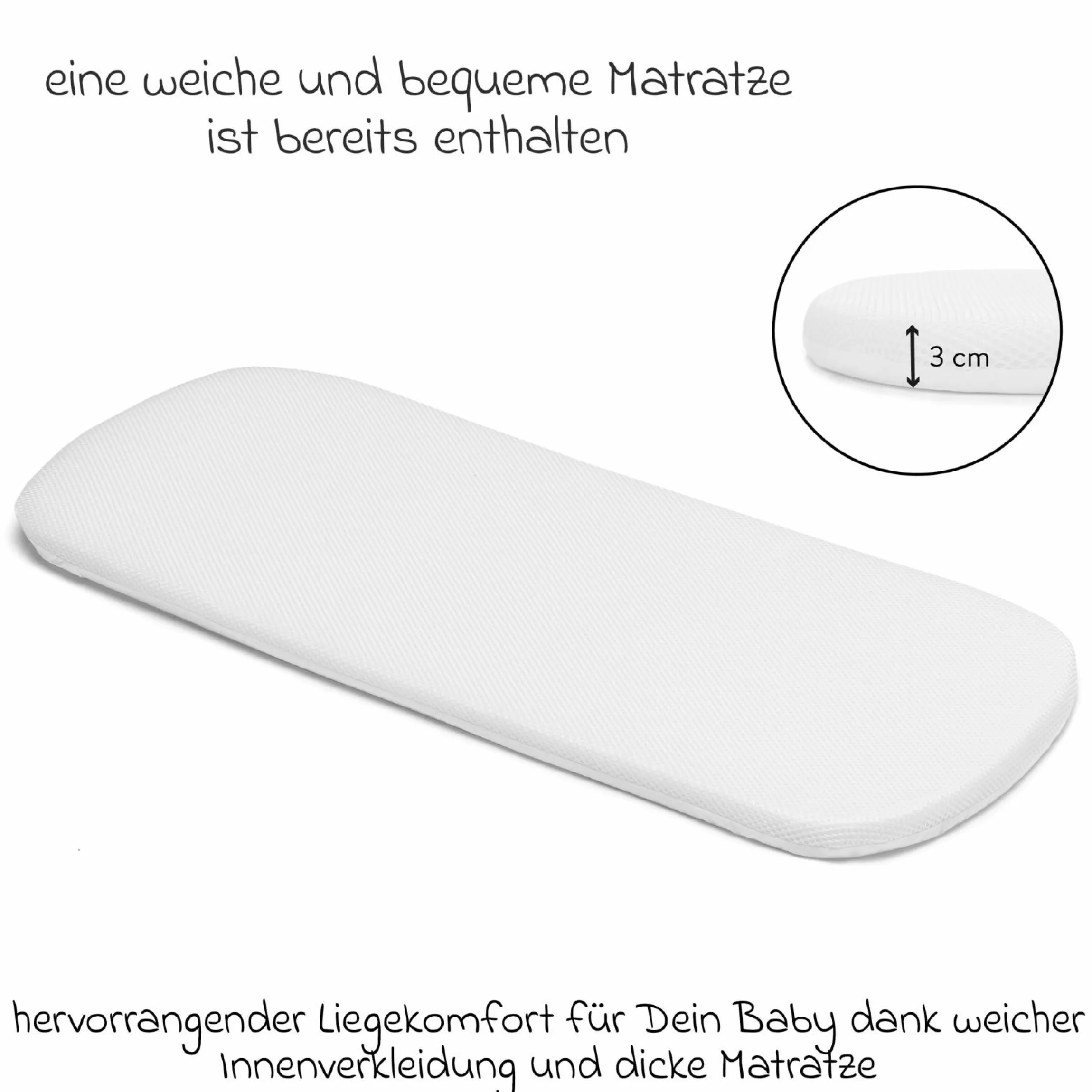 3-1 Kombi-Kinderwagen-Set Fill Jaguar mit Sportsitz, Babywanne mit Matratze, Babyschale, Wickeltasche mit Wickelauflage, Adapter, Regenschutz & Insektenschutz - Grün Melange