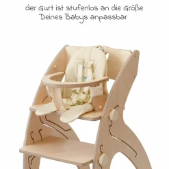 5 Punkt Sicherheitsgurt für Hochstuhl Quarttolino - Beige - Kollektion 2024