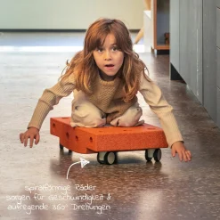 14 tlg. Baukasten Starter-Set Modu Playsystem Curiosity von 0 - 6 Jahre - Burnt Orange / Dusty Green
