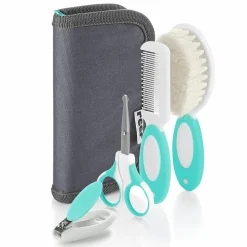 5 tlg. Pflegeset BabyCare - Grau / Mint