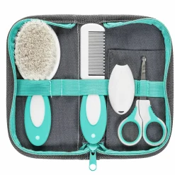5 tlg. Pflegeset BabyCare - Grau / Mint
