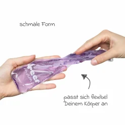 14 tlg. Wochenbett Kühleinlagen Set Mama 2x Kühleinlagen & 12 Einweg-Hygienehüllen - Lila Weiß