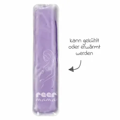 14 tlg. Wochenbett Kühleinlagen Set Mama 2x Kühleinlagen & 12 Einweg-Hygienehüllen - Lila Weiß