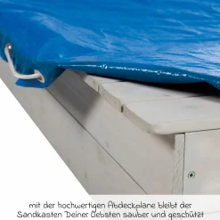 Abdeckplane für Sandkästen 154 x 154 cm - Blau - Kollektion 2025