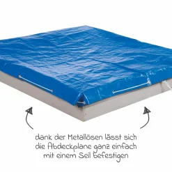 Abdeckplane für Sandkästen 154 x 154 cm - Blau - Kollektion 2025