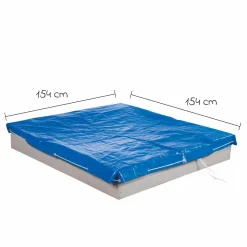 Abdeckplane für Sandkästen 154 x 154 cm - Blau - Kollektion 2025
