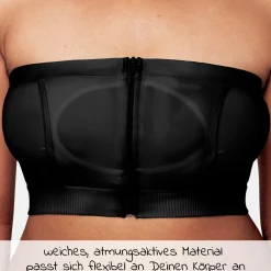 Abpump-Bustier Hands-free - Schwarz - Gr. S