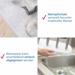 Abtropfgestell / Trockenständer für Babyflaschen - Grau Weiß