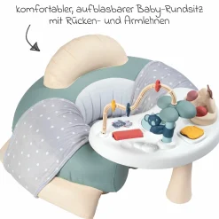 Activity-Tisch mit aufblasbarem Baby-Rundsitz & Motorikspiel