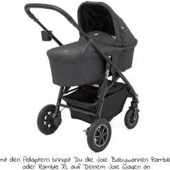Adapter für Litetrax Pro, Litetrax Pro Air, Mytrax Pro, Litetrax, für Ramble, Ramble XL & Babyschalen - Black - Kollektion 2025