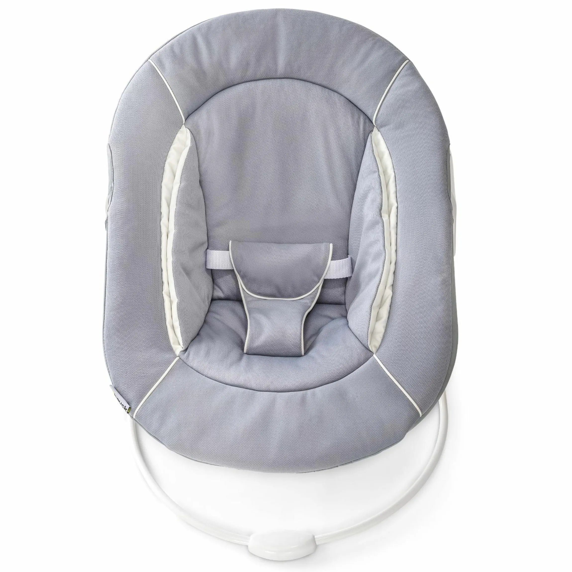 Alpha Plus Black 4-tlg. Newborn Set - Hochstuhl + 2in1 Babyaufsatz & Wippe + Sitzkissen - Stretch Grey