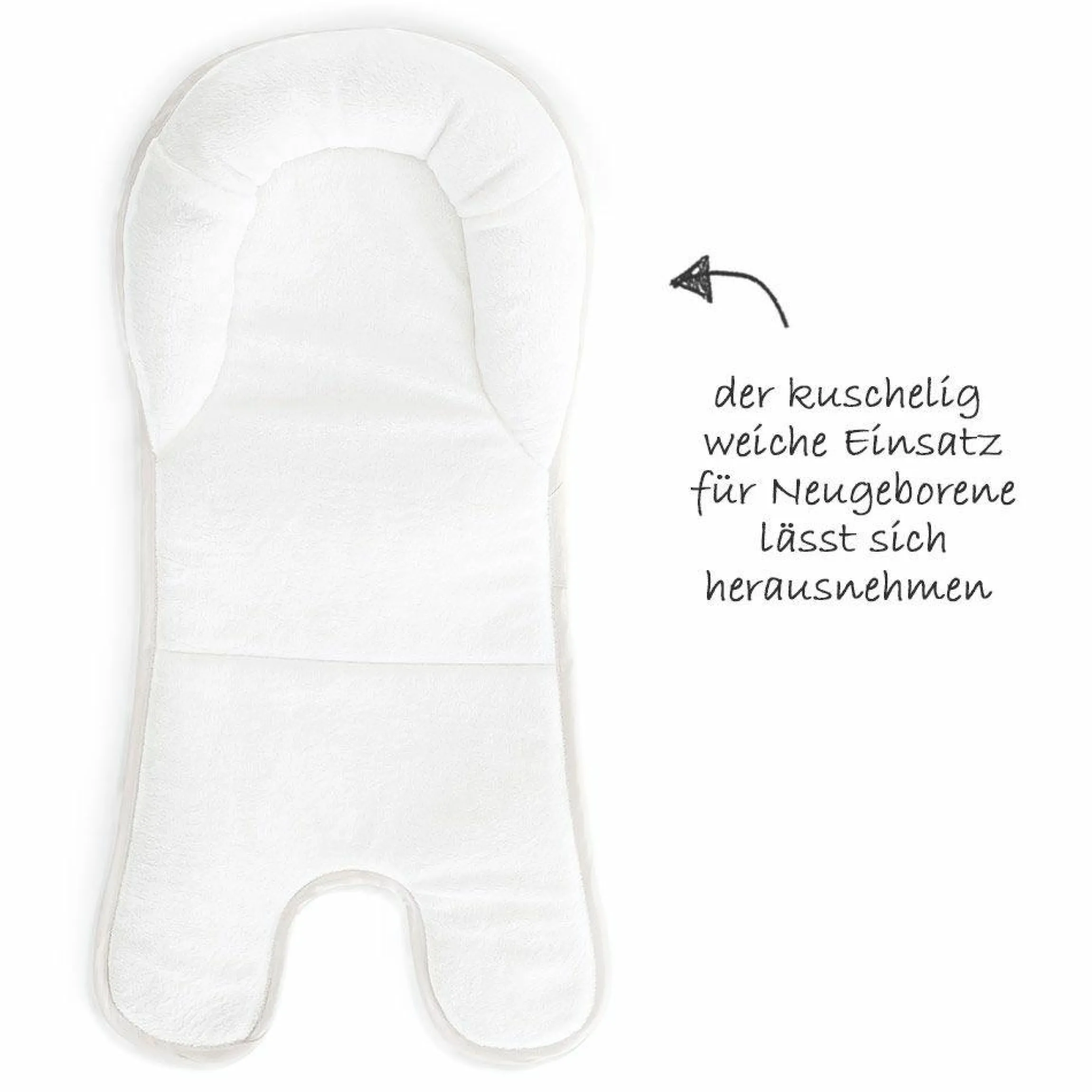 Alpha Plus Grey Newborn Set - 3-tlg. Hochstuhl + Neugeboreneneinsatz & Wippe Stretch Grey