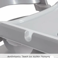 Alpha Tray - 2-teiliges Essbrett & Tisch für Alpha Hochstühle - Grey / Grau
