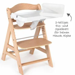 Alpha Tray - 2-teiliges Essbrett & Tisch für Alpha Hochstühle - White