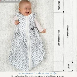 Außensack Baby-Mäxchen - Dots - Grey - Gr. 50/56