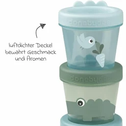 Aufbewahrungsbehälter 3er Pack - Croco - Grün
