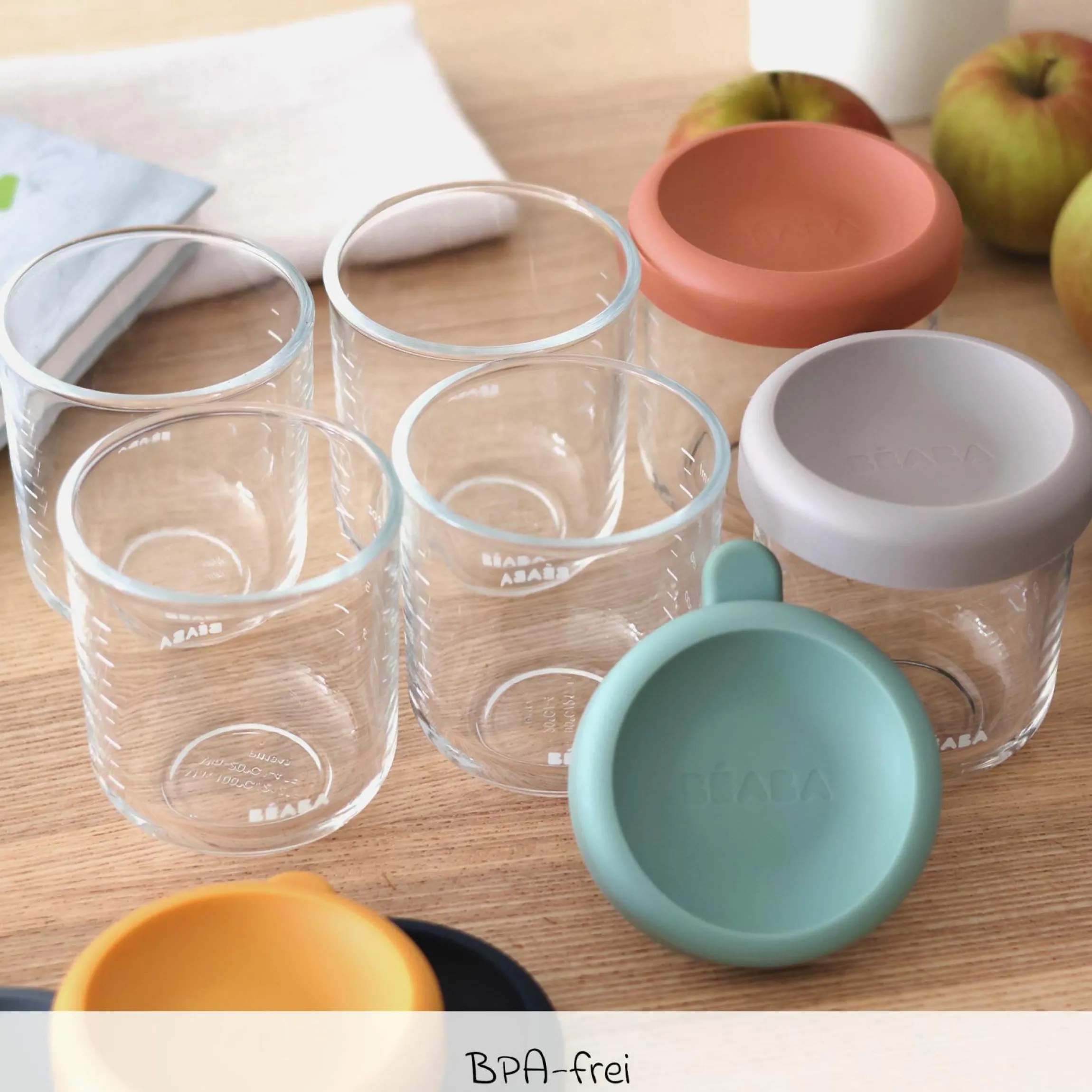Aufbewahrungsbehälter 6er Pack aus Glas 250 ml - Sunrise