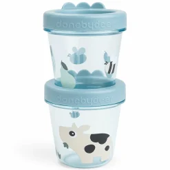 Aufbewahrungsbehälter 2er Pack - Tiny Farm - Blau