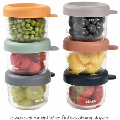 Aufbewahrungsbehälter 6er Pack aus Glas 150 ml - Sunrise