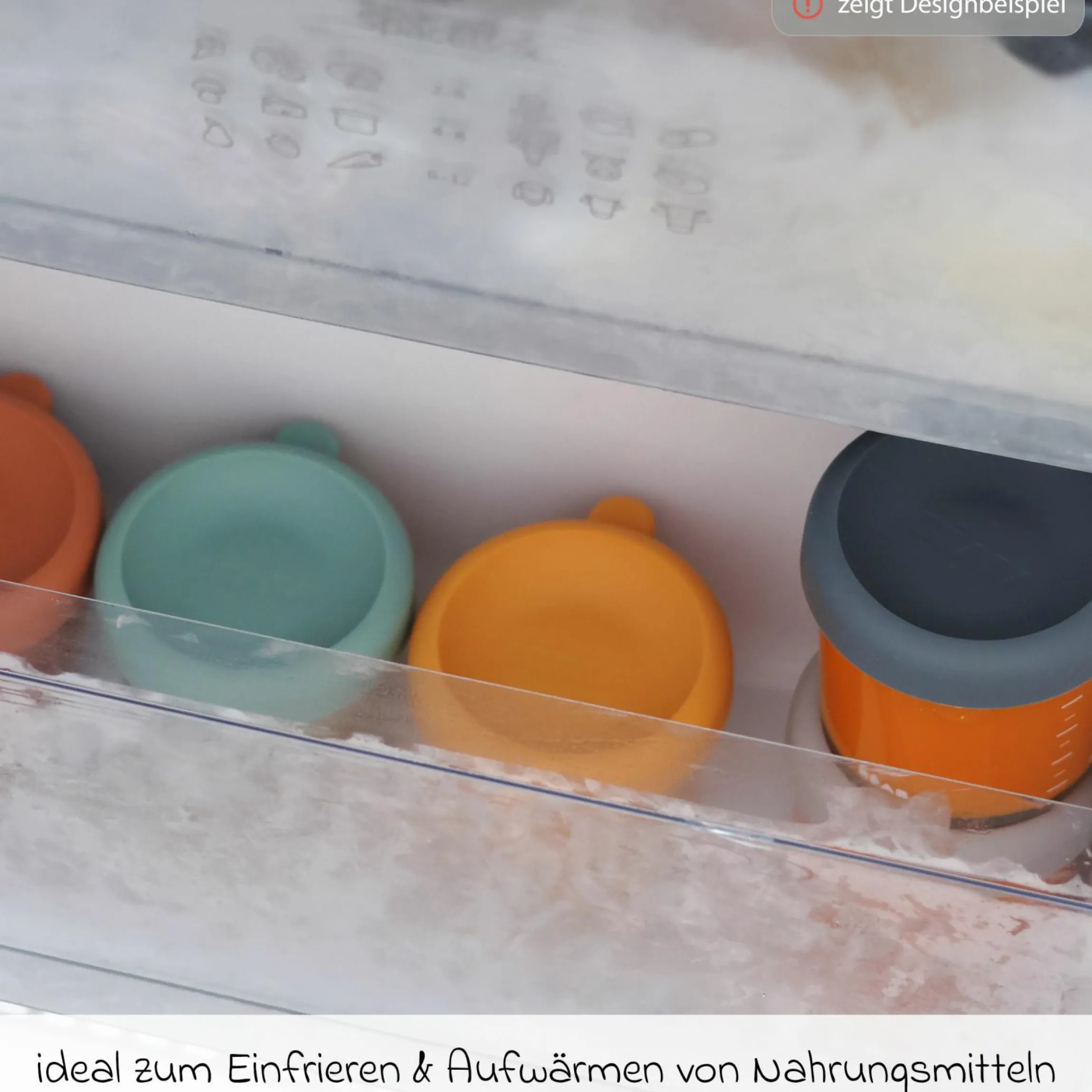 Aufbewahrungsbehälter 2er Pack aus Glas 150 ml - Mineral / Sage Green