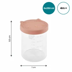 Aufbewahrungsbehälter 6er Pack ISY Bowls aus Glas 250 ml