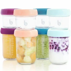 Aufbewahrungsbehälter 8er Pack Babybols aus Glas 120 + 240 ml