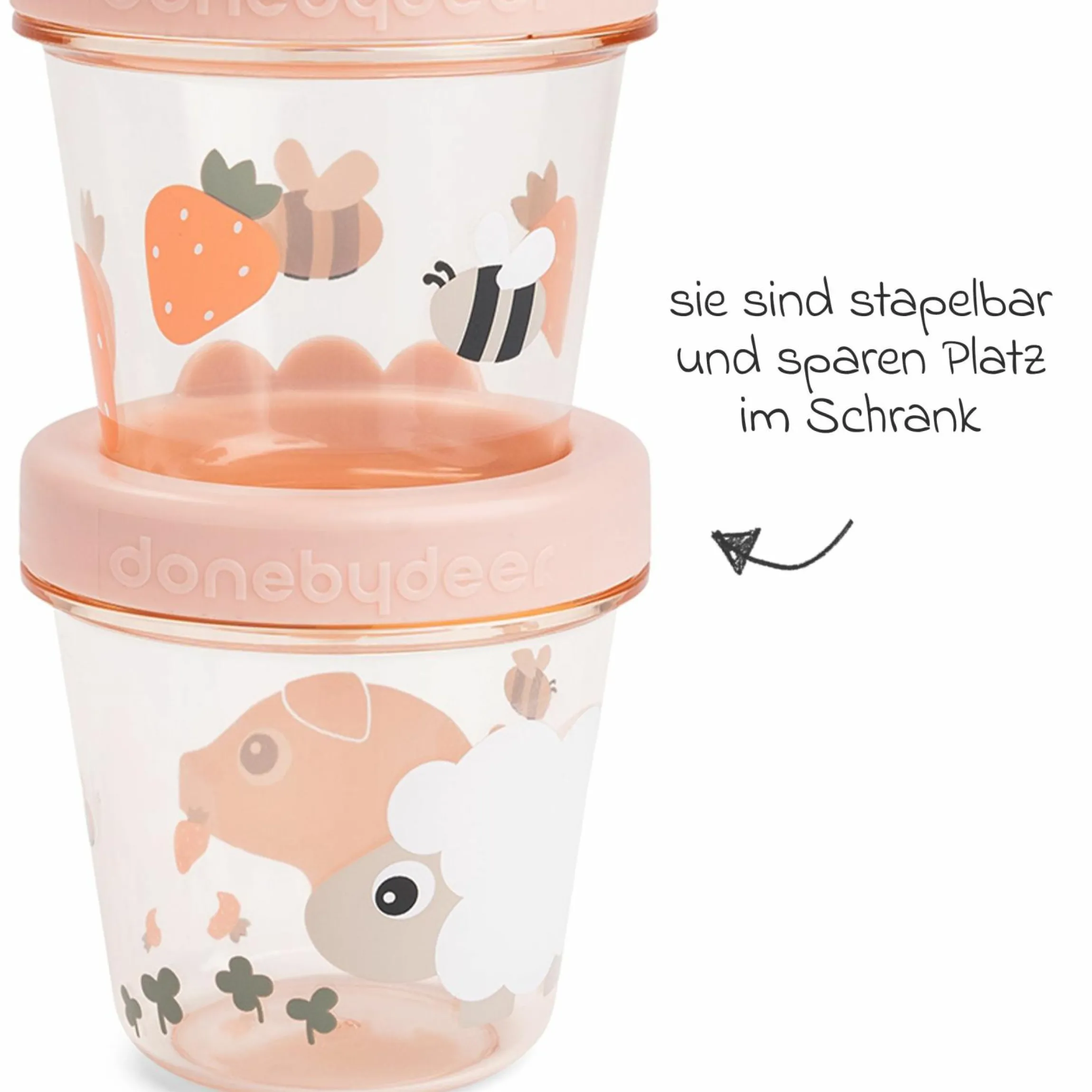 Aufbewahrungsbehälter 2er Pack - Tiny Farm - Powder