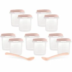 Aufbewahrungsbehälter 10er Pack + 2 Löffel 200 ml - Candy