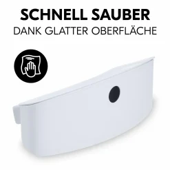Aufbewahrungsbox für Hochstuhl Rückenlehne (abnehmbar & inkl. Deckel) - Weiß / White