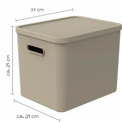 Aufbewahrungsbox L Kayo 27 l - Cappuccino