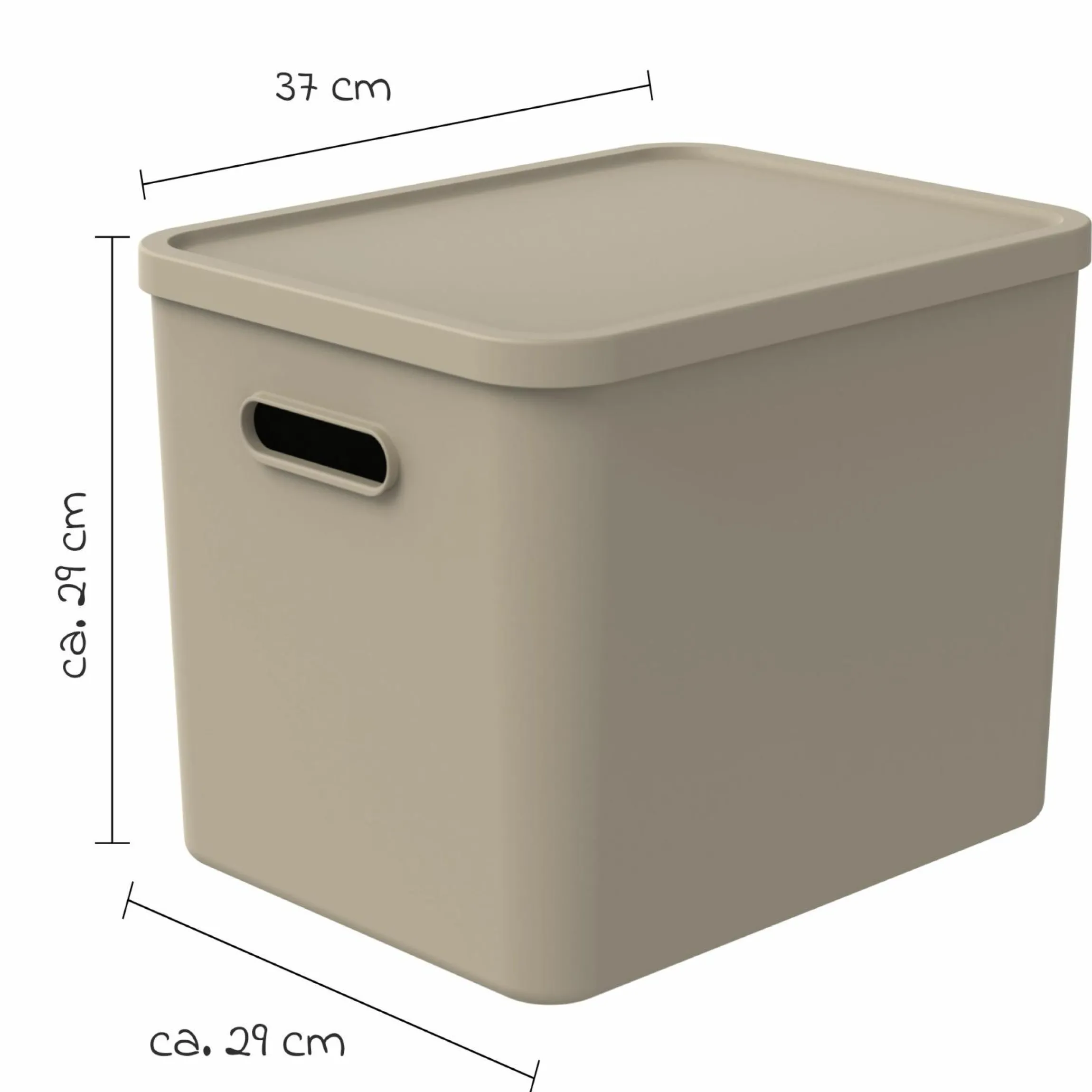 Aufbewahrungsbox L Kayo 27 l - Cappuccino