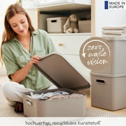 Aufbewahrungsbox M Kayo 20 l - Cappuccino