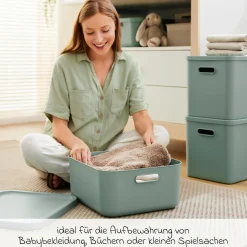 Aufbewahrungsbox M Kayo 20 l - Sage Green