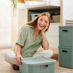 Aufbewahrungsbox M Kayo 20 l - Sage Green