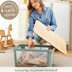 Aufbewahrungsbox Pina 45 l - Sage Green