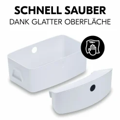 Aufbewahrungsboxen für Hochstuhl - 2er Set (große und kleine Box) - Weiß / White