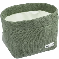 Aufbewahrungskorb / Wickeltischkörbchen 21 x 16 cm - Mini Knots - Forest Green