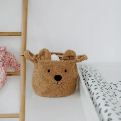 Aufbewahrungskorb 3er Set - Teddy - Braun