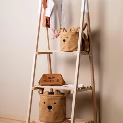 Aufbewahrungskorb 3er Set - Teddy - Braun
