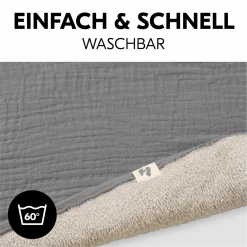 Auflage / Topper für Wickelauflagen wie Change N Clean - Dark Grey